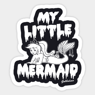 My Little Mermaid Unicorn Grunge Indie Gothic Goth Pastel Kawaii Unicorn T Shirts Sticker